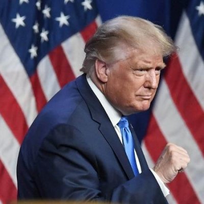 O presidente dos EUA, Donald Trump, no primeiro dia da conveno nacional do Partido Republicano Imagem: David T. Foster III/POOL/AFP