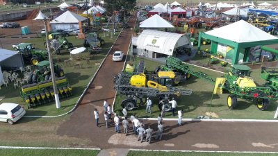 Espao para exposio de mquinas na Expoagro de 2019; feira foi adiada para 2021 (Foto: Divulgao) - CREDITO: CAMPO GRANDE NEWS