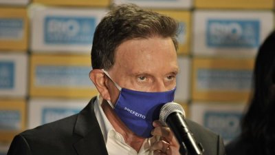 26.jun.2020 - Prefeito do Rio de Janeiro, Marcelo Crivella (Republicanos), durante entrevista coletiva Imagem: SAULO ANGELO/FUTURA PRESS/ESTADO CONTEDO