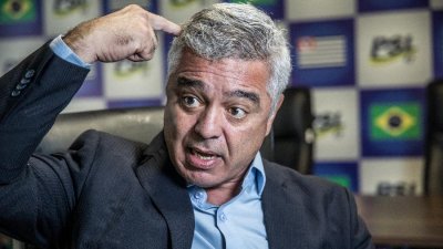 O senador Major Olmpio: seu plano de candidatura deve enfrentar resistncias do vice-presidente do PSL, Antonio Rueda Imagem: 18.jan.2019 - Simon Plestenjak/UOL