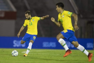 Lance do embate do Brasil contra o Uruguai. (Foto: @lucasfigfoto / CBF)